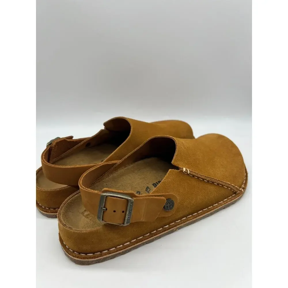 Birkenstock Lutry Premium Suede Leather Clog Mink Men's Size 9 New
